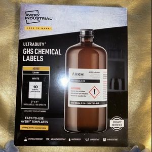 Authentic GHS Chemical Labels Laser Avery Industrial